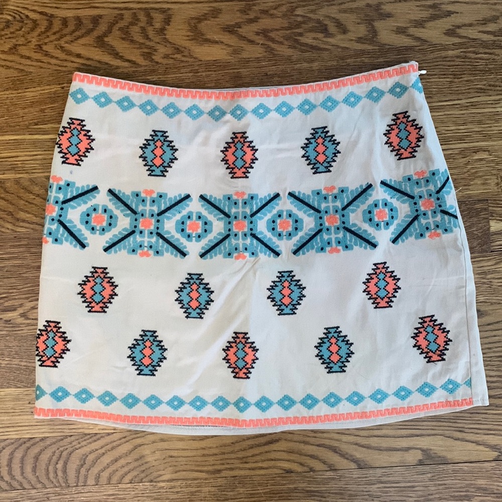 Aztec mini skirt